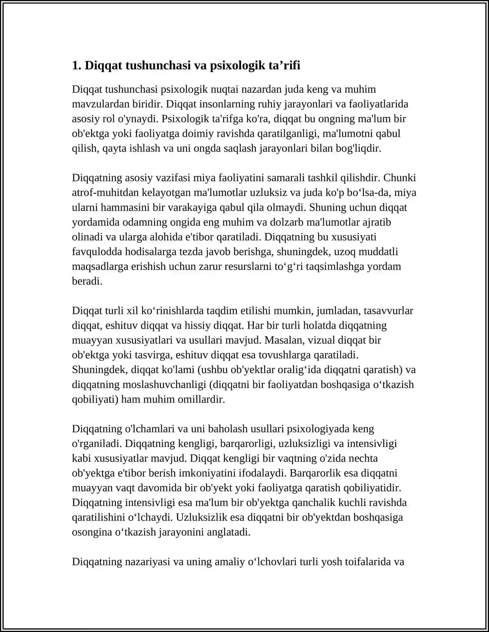 DIQQAT HAQIDA TUSHUNCHA VA UNING NERV FIZIOLOGIK ASOSLARI 3