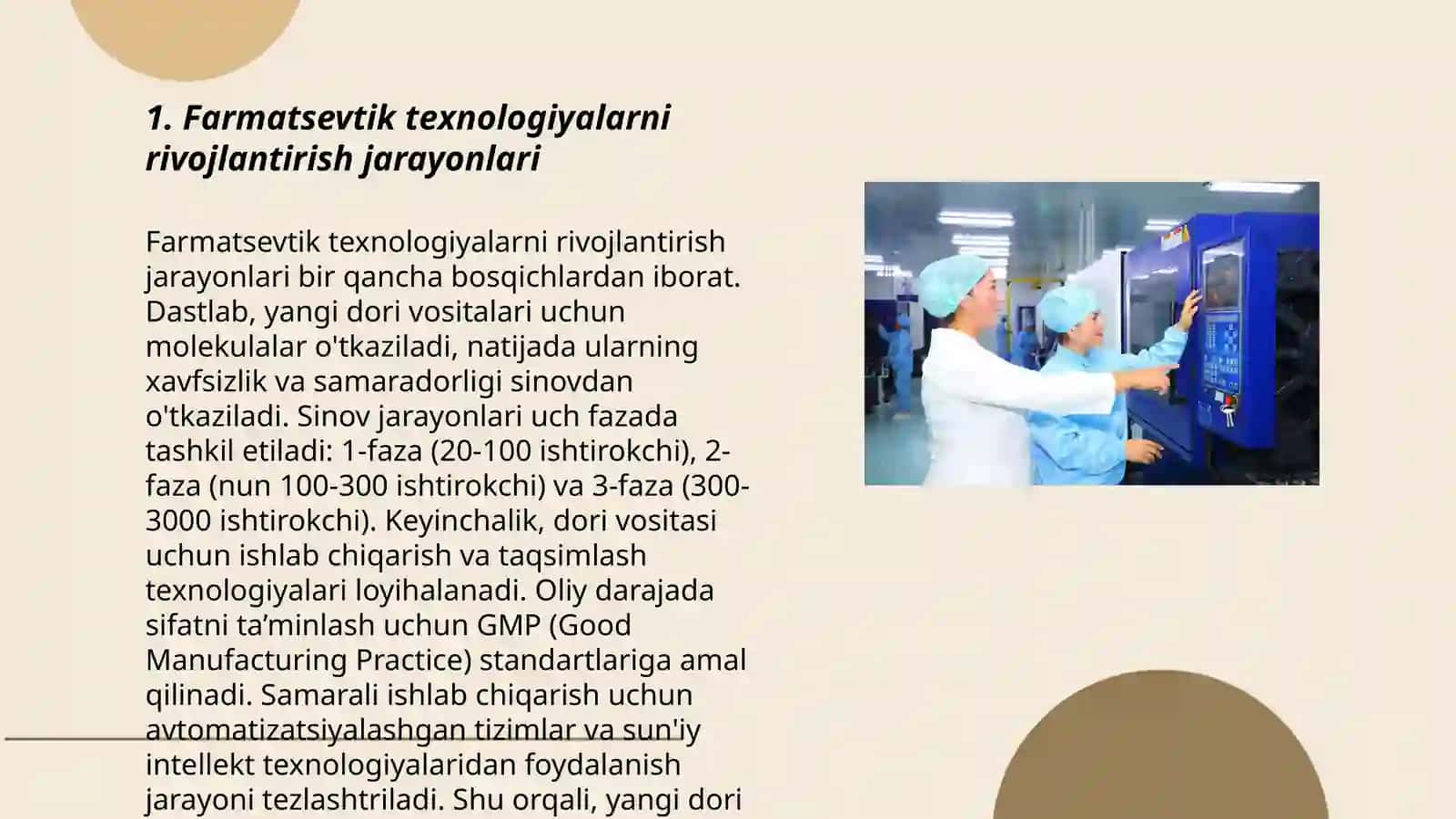 Farmatsevtik texnologiya jarayonlari va qurilmalari 3