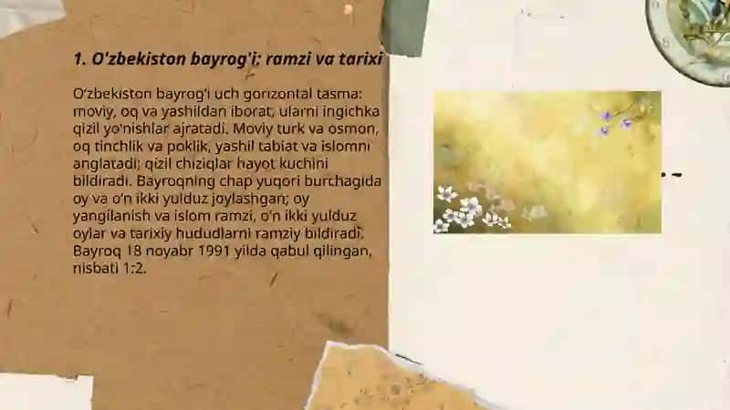 O'zbekiston bayrog'i: ramzi va tarixi 3