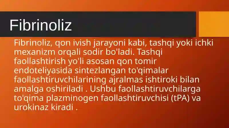 Fibrinoliz 3