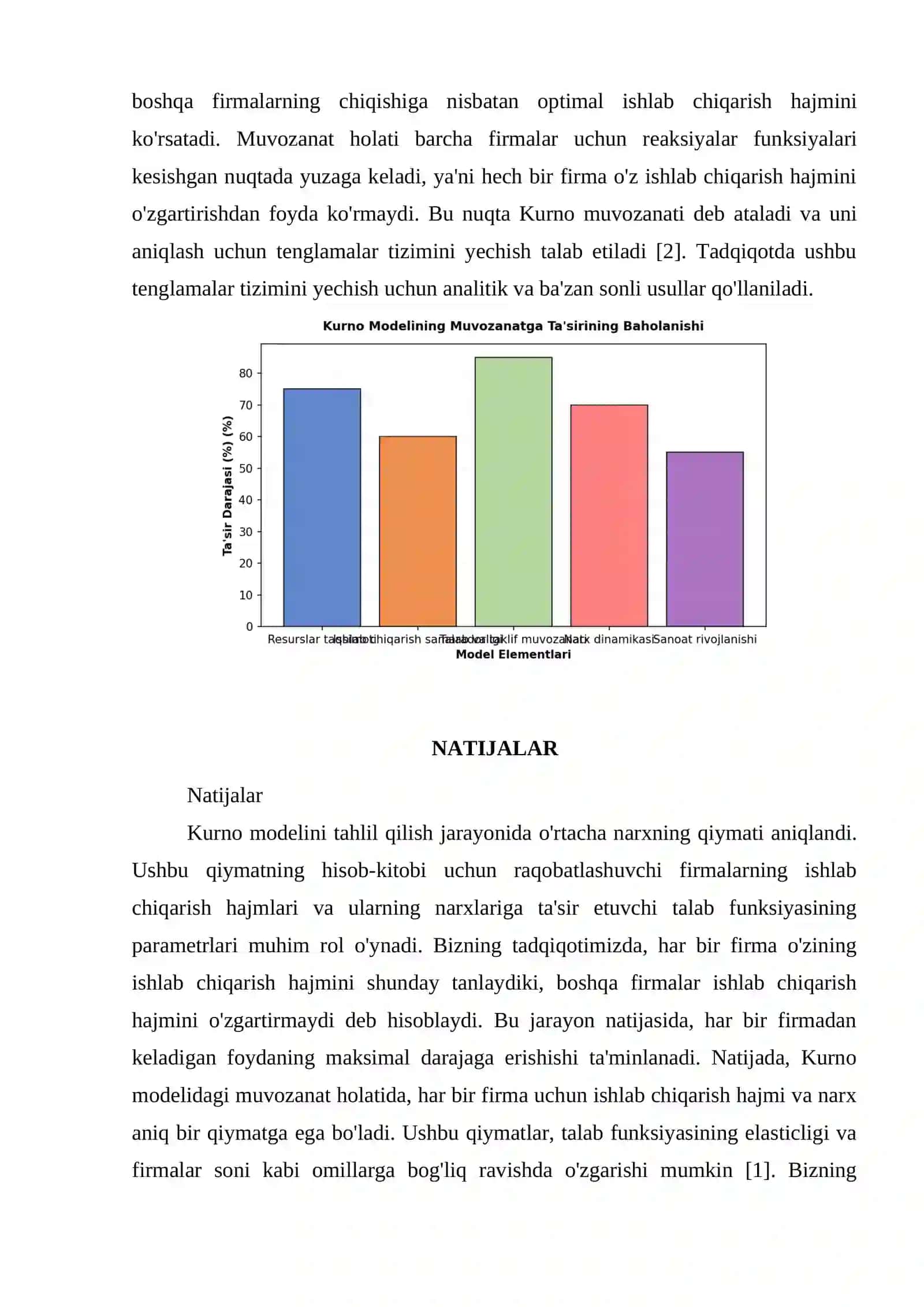 KURNO MODELI VA MUVOZANATI 3