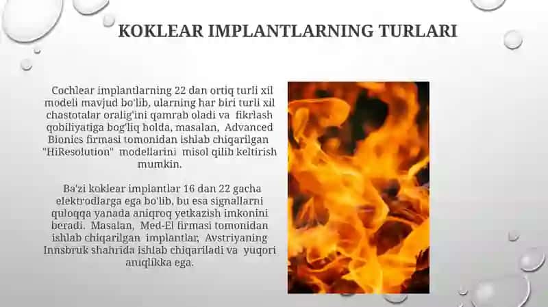 Ovoz Biofizikasi Elementlari, Koklear Implantatsiyasi Asoslari, Koklear Implantatsiyasi Jarayonlari 3