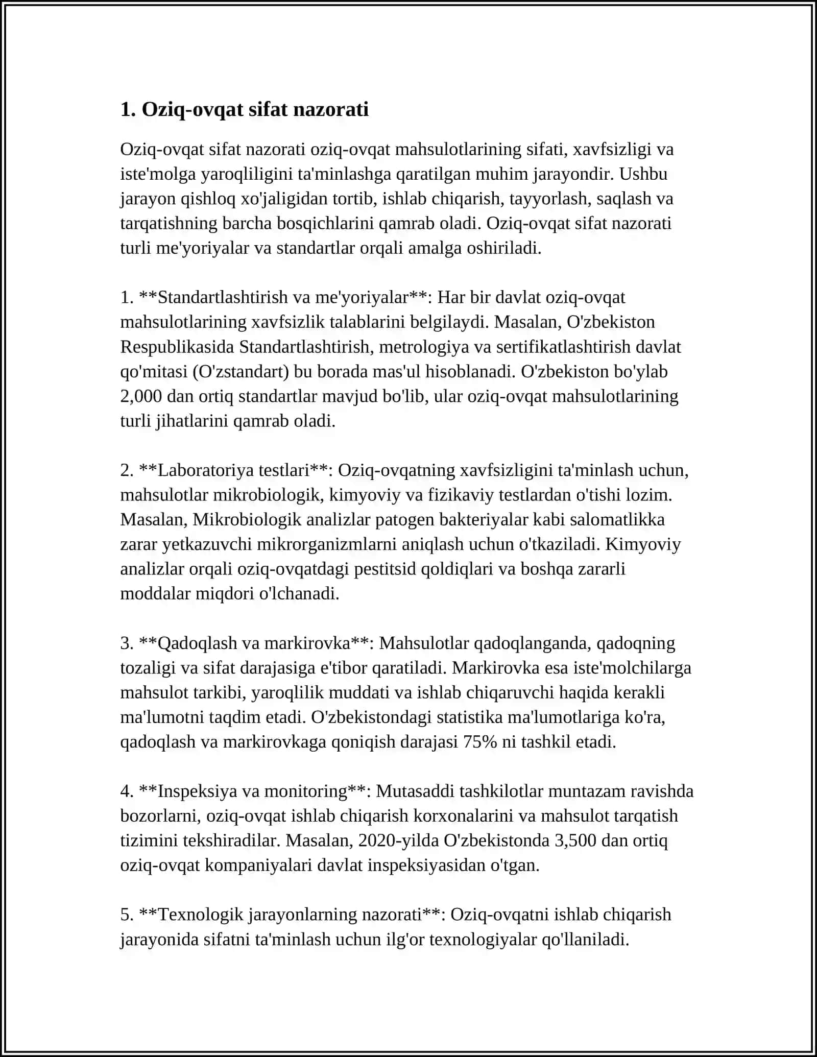 DAVO OVQAT STOLLARINI BEGILANISH TARTIBI 3