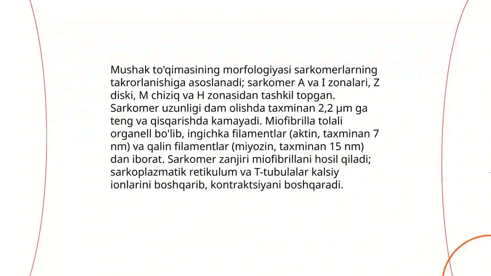 Mushaklar biodinamikasi va mushak toqimasining xususiyatlari 3