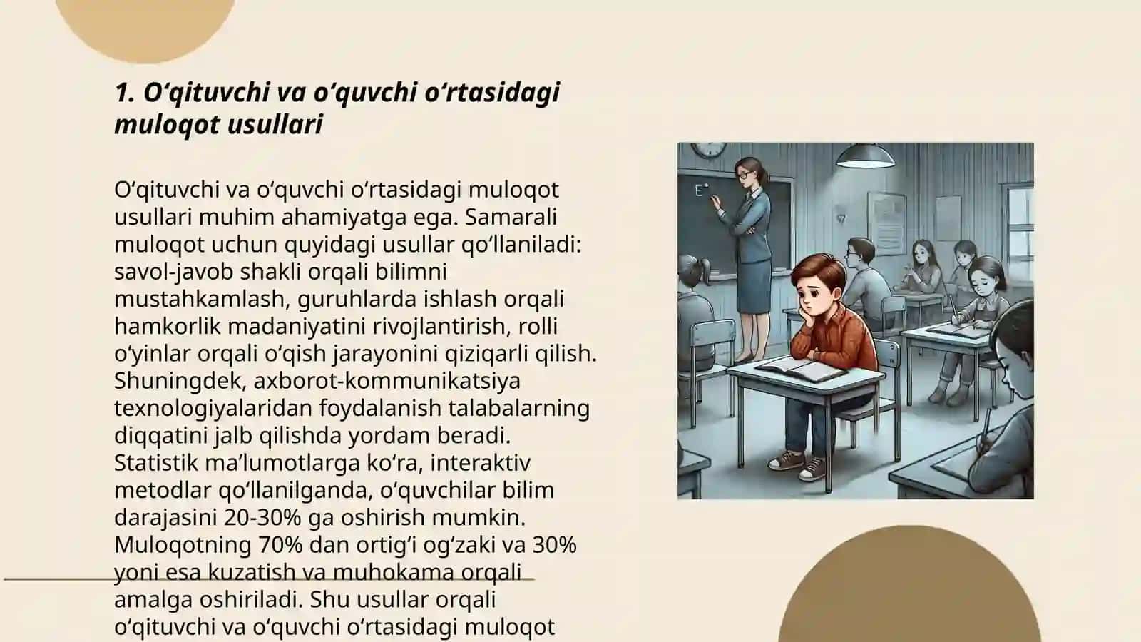 Oʻqituvchi va oʻquvchi munosabati 3
