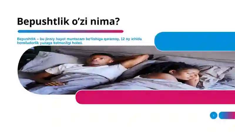 Bepushtlikni davolashning zamonaviy usullari 3