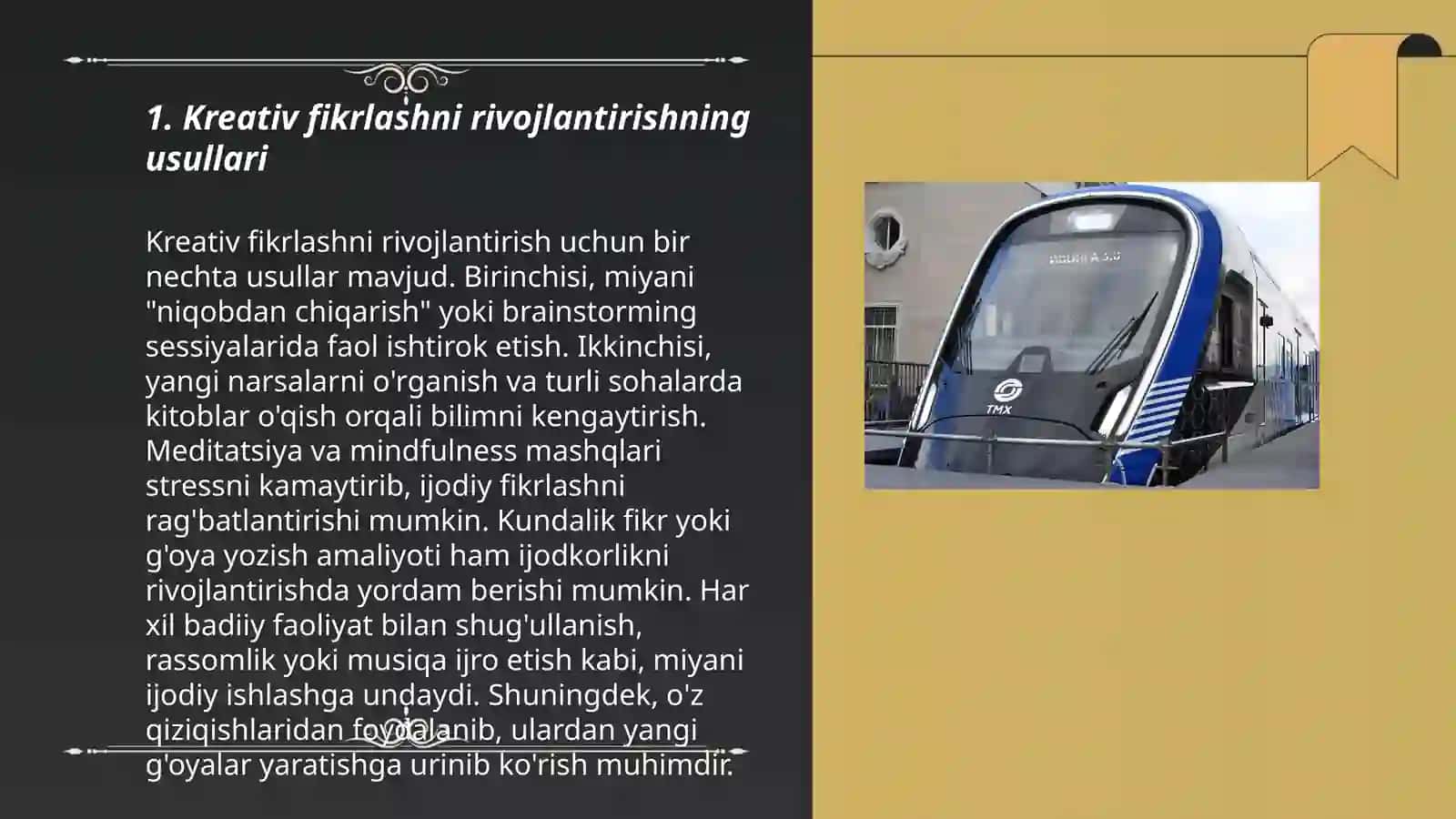 Kreativ fikrlashni rivojlantirishning usullari 3