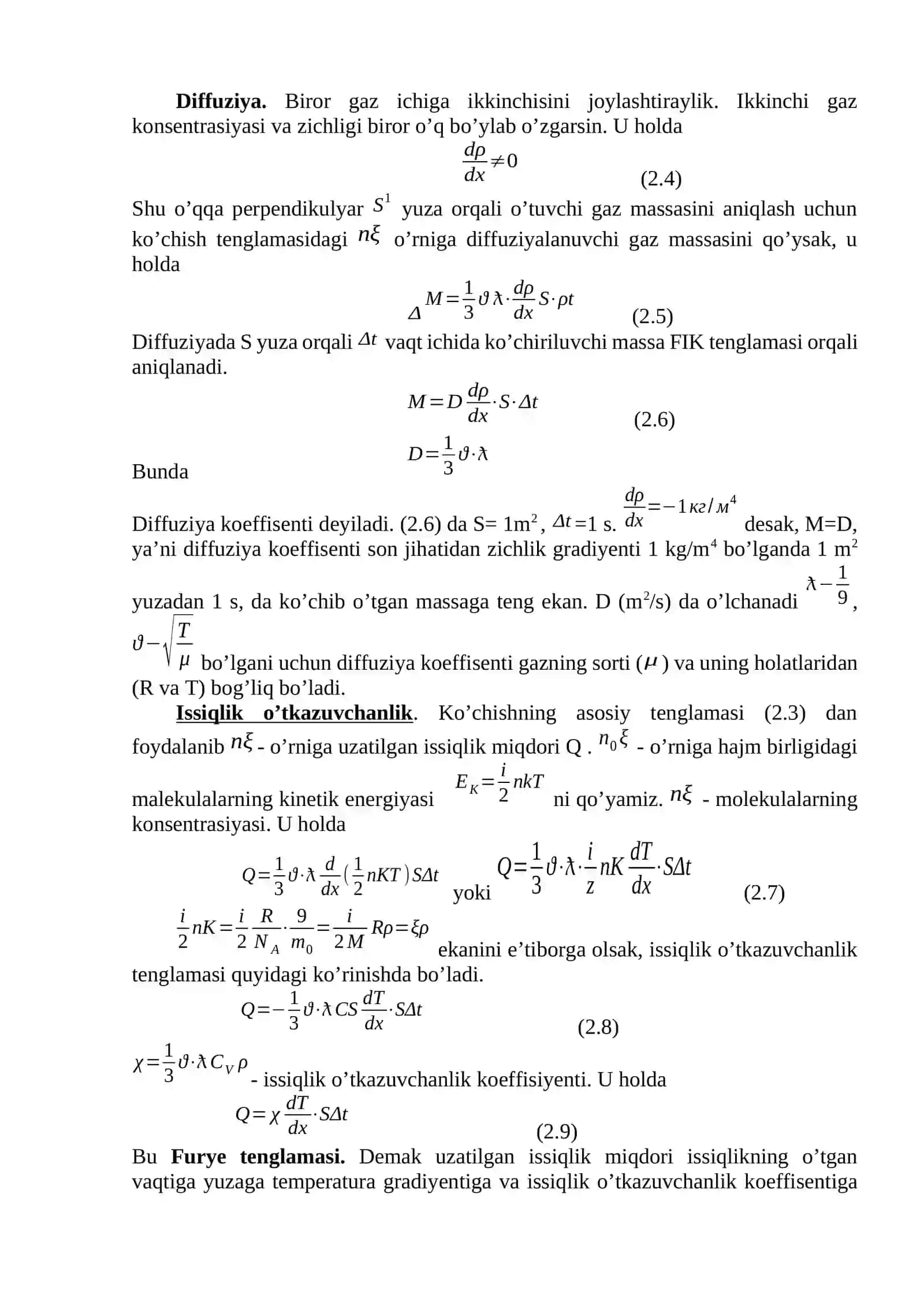 BIOLOGIK SISTEMALARDA KO’CHISH HODISALARI 3