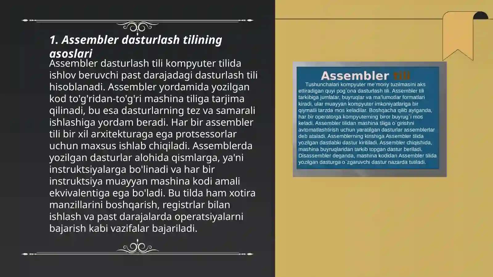 Assembler tilida dasturlash asoslari 3