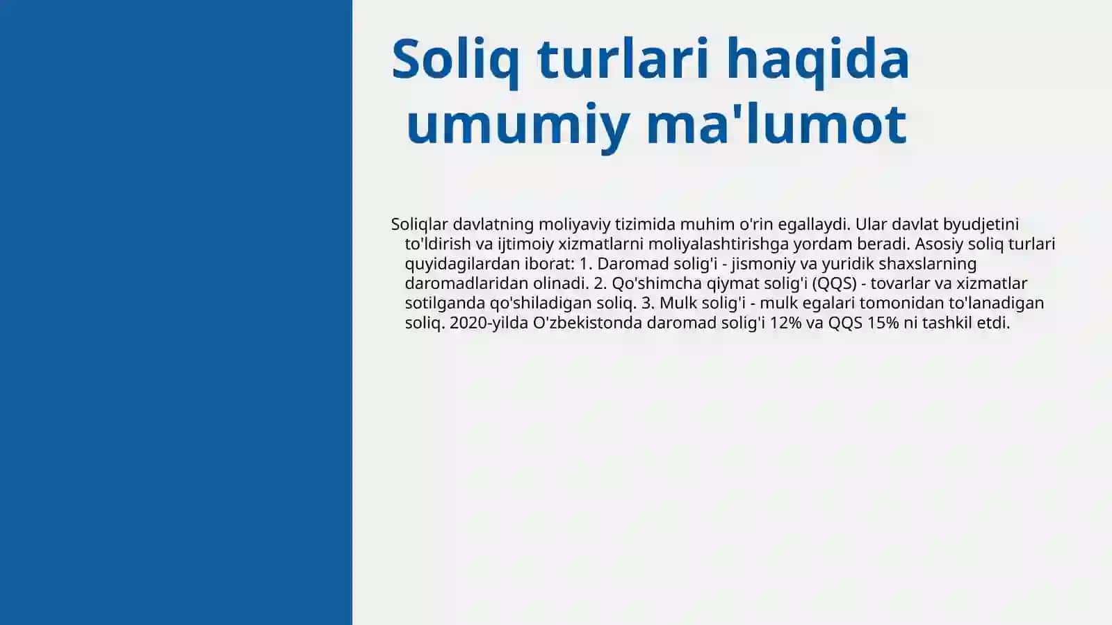 Soliqlar ularni turlari va vazifalari 3