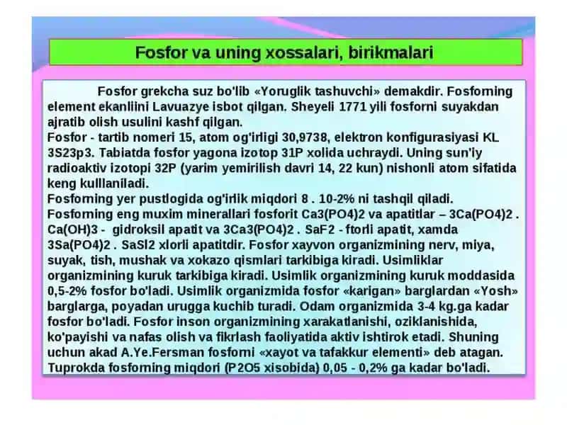 Fosforning Oksokislotalari 3
