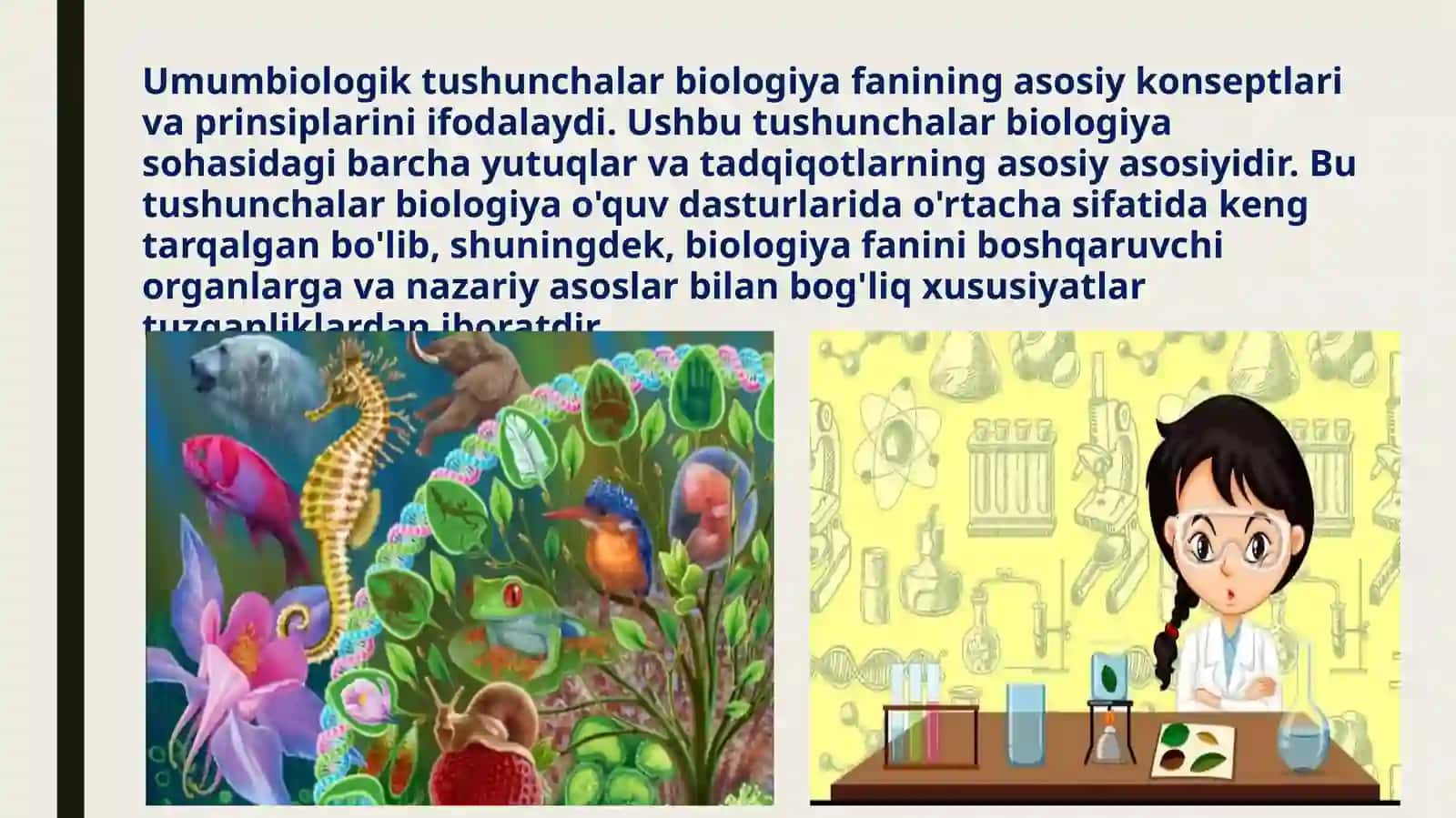 Biologiyani o'qitishda umumbiologik tushunchalarni tarkib toptirish 3