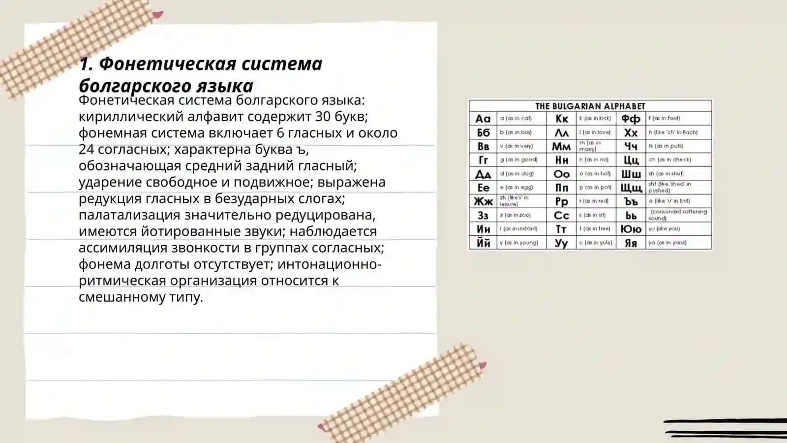 Болгарский язык Его фонетика и морфология 3