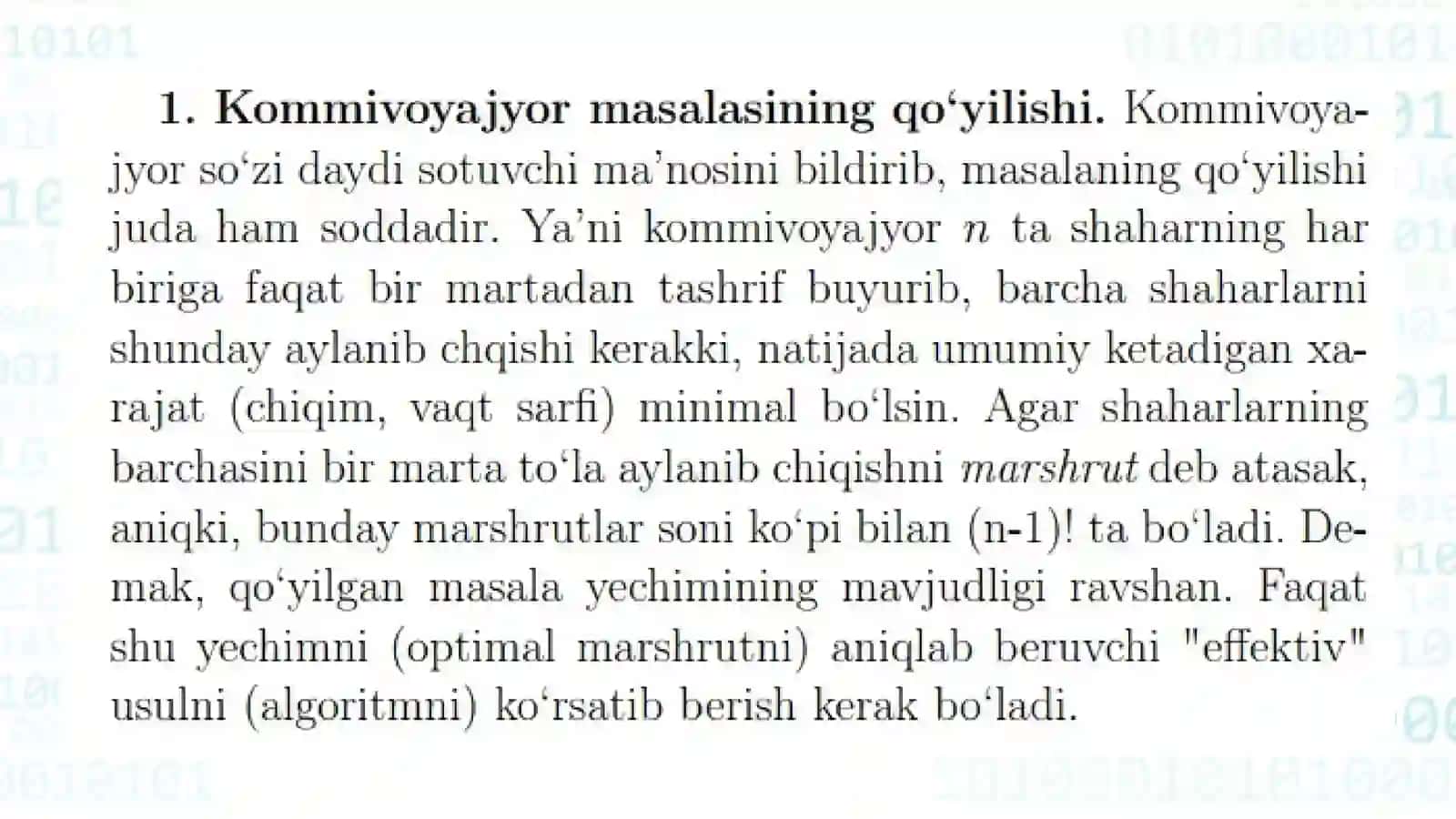 Kommivoyajermasalasi 3