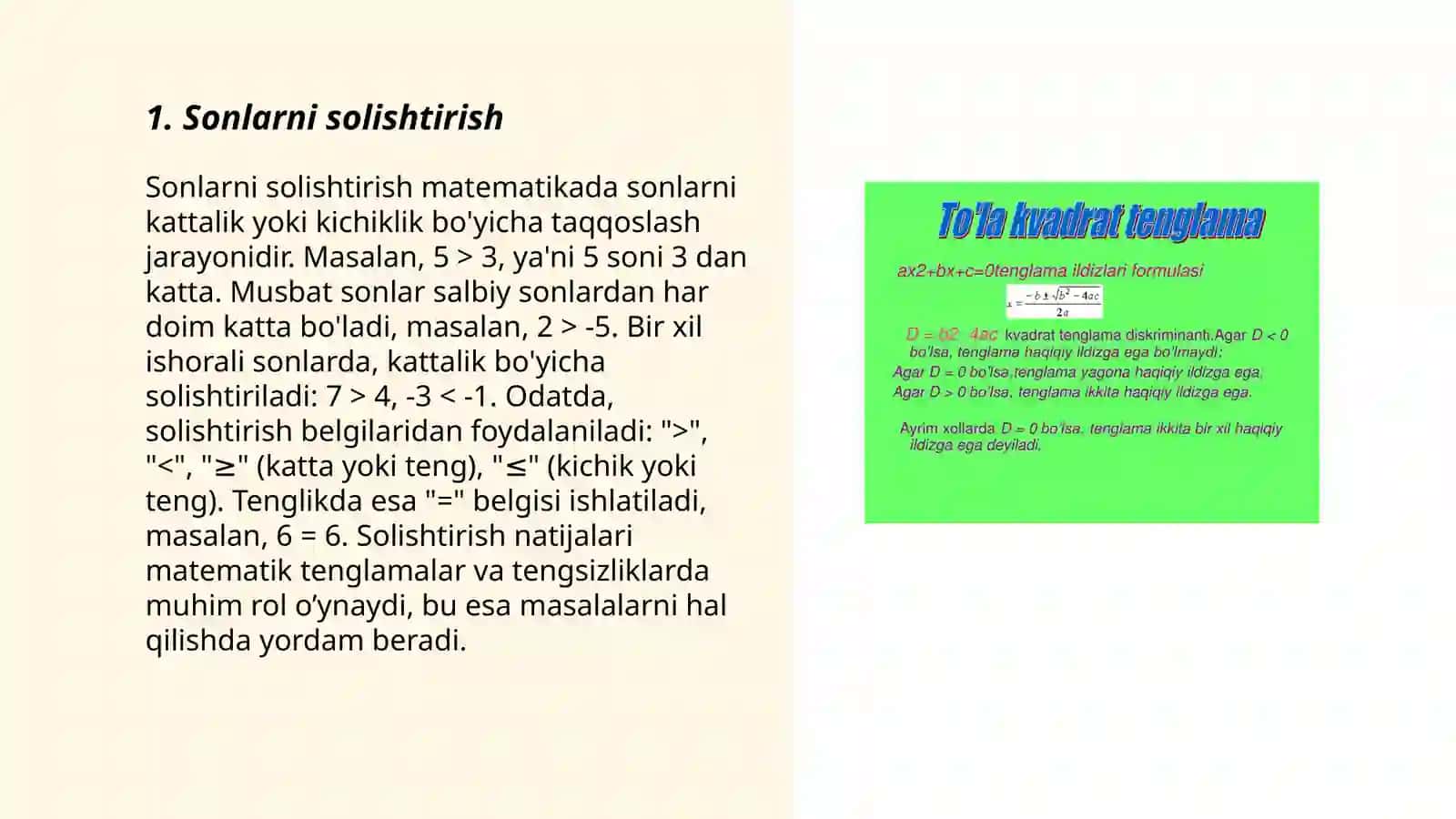 Mantiqiy fikrlashga oid masalalar ustida ishlash 1-sinf 3
