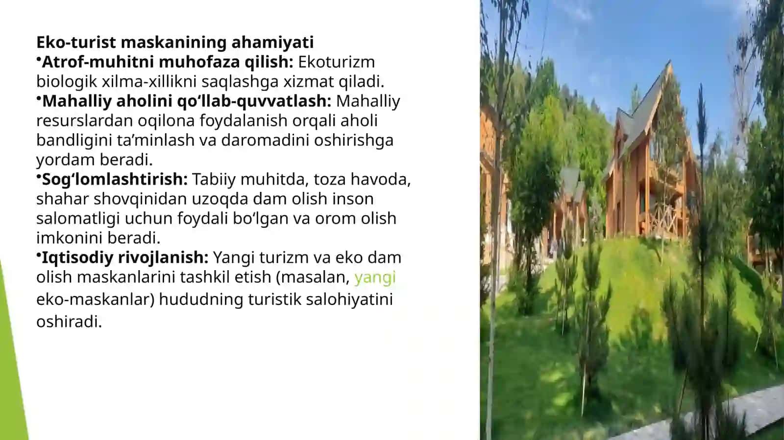 Eko-turist dam olish maskani 3