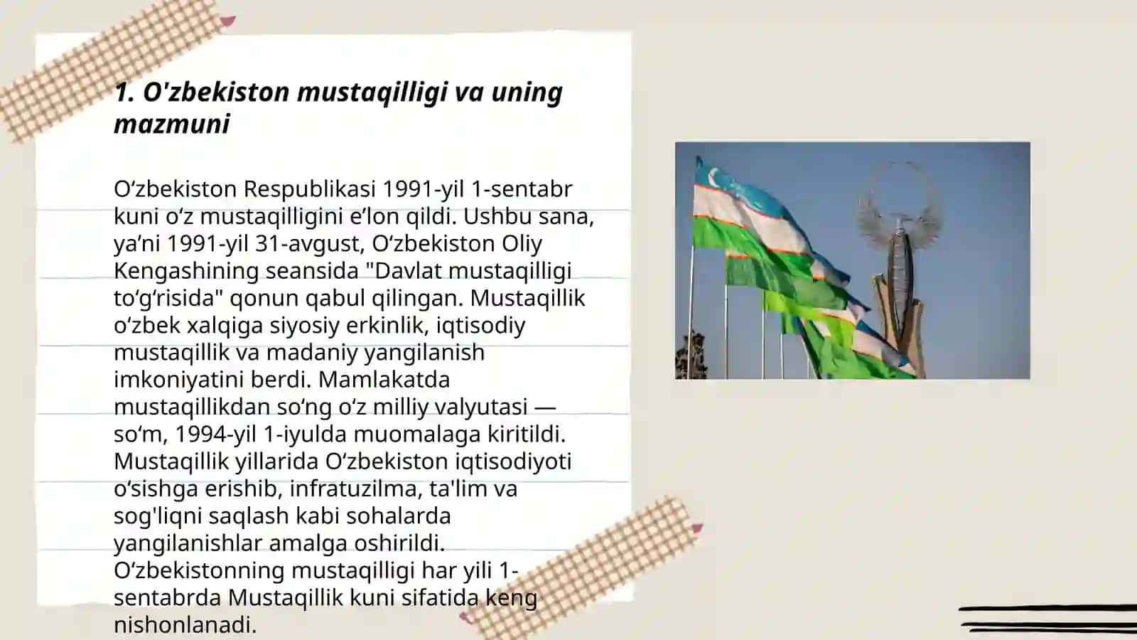 O'zbekistonning o'ziga xos istiqlol va taraqqiyot yo'li 3