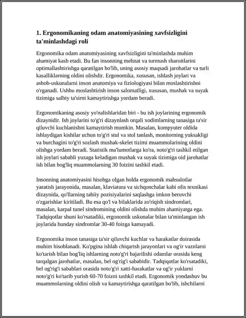 ODAM ANATOMIYASINING XAVFSIZLIGINI TAMINLASHDAGI AHAMIYATI 3