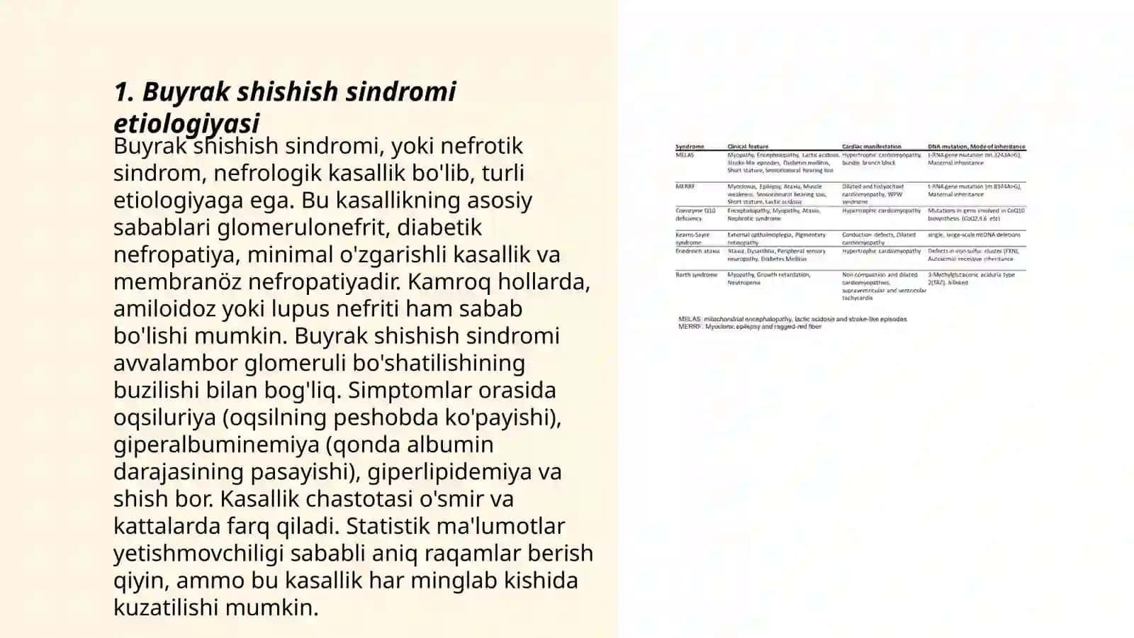 Buyrak shishish sindromi etiologiya potogenez klinik nomoyon bolishi va diagnostikasi 3