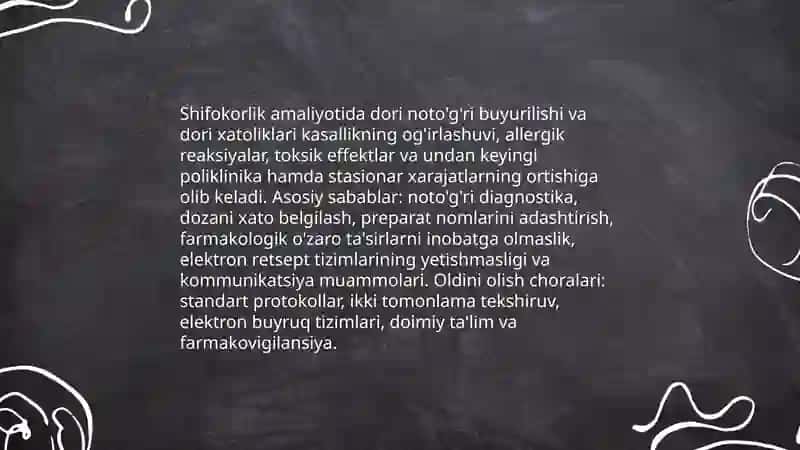 Hozirgi zamon tibbiyotida yatrogeniya muammolari 3