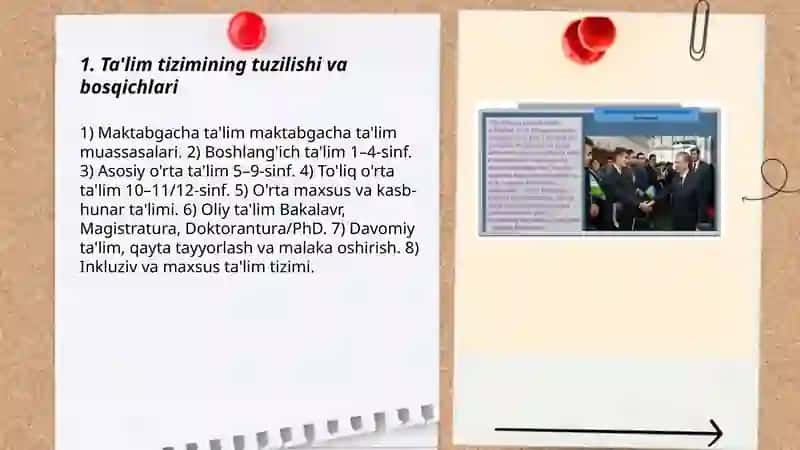 Oʻzbekiston Respublikasi ta'lim tizimi 3