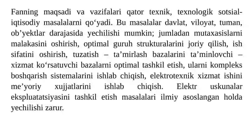 Elektromexanik jihozlaridan foydalanish va ta’mirlash 3