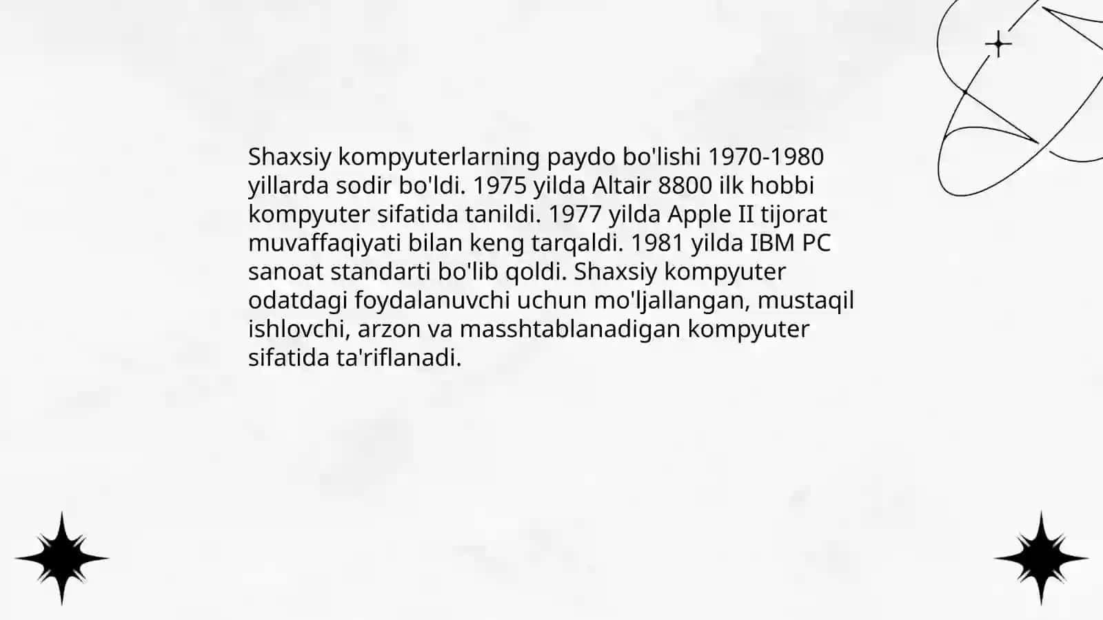 Shaxsiy kompyuterlar tarixi 3
