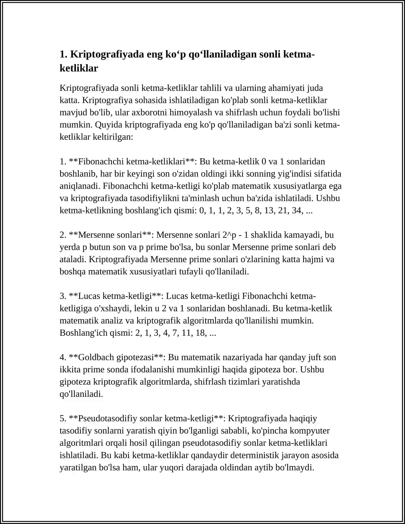 KRIPTOGRAFIYADA SONLI KETMA-KETLIKLARNING TATBIQI 3