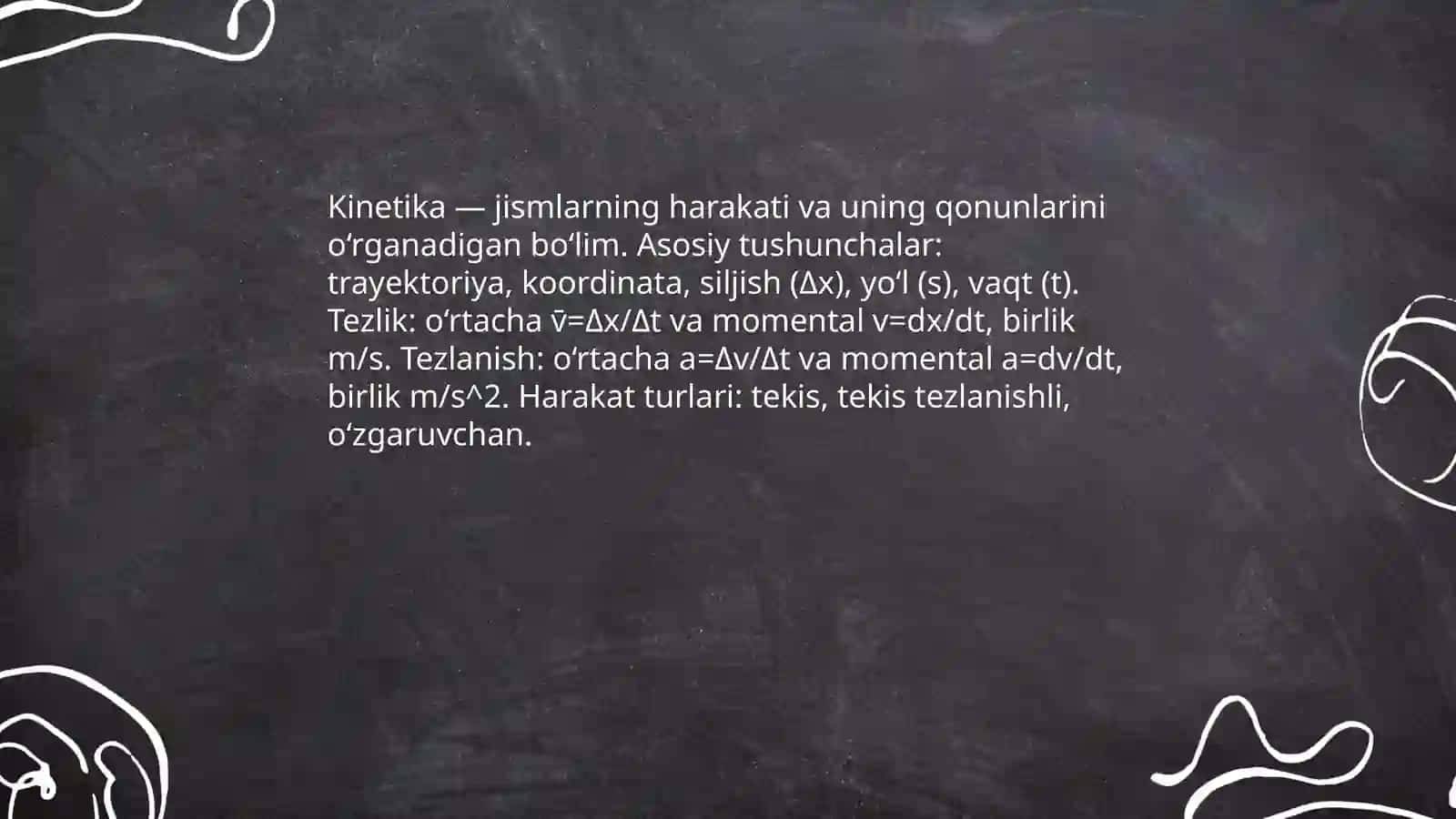 Fizika kinetika mavzusi 3