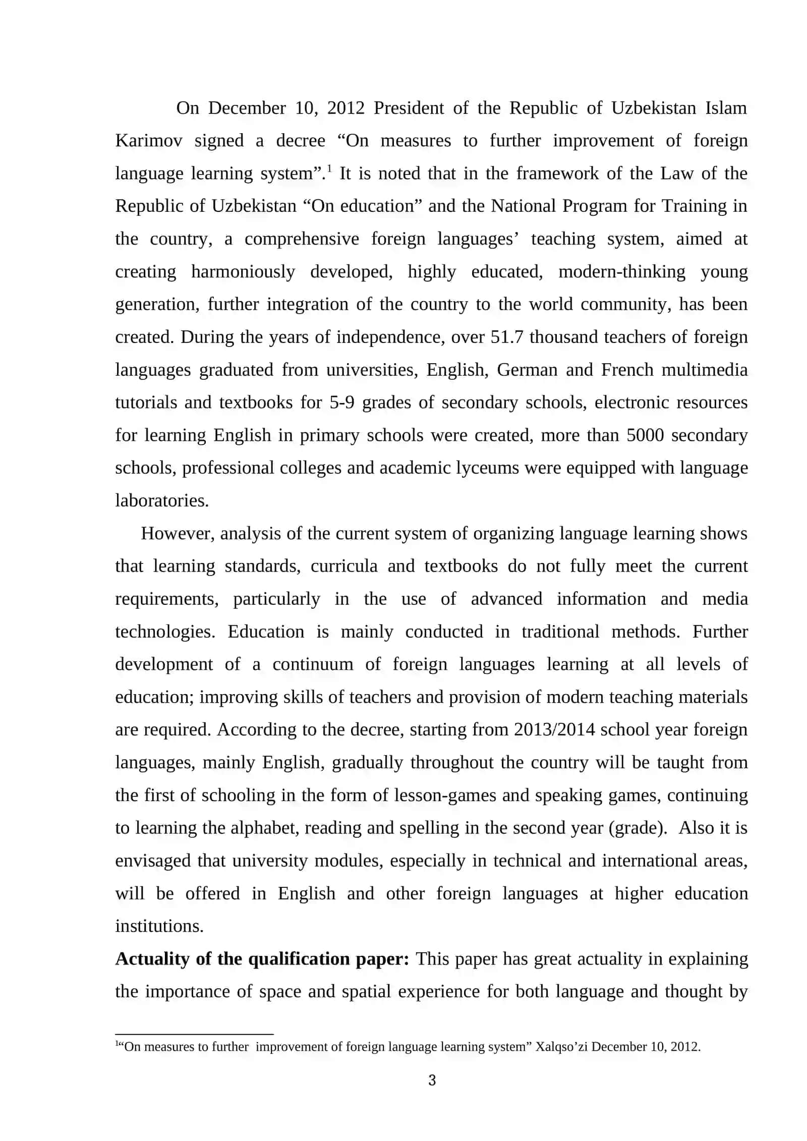 The Semantics of the English Spatial Prepositions 3
