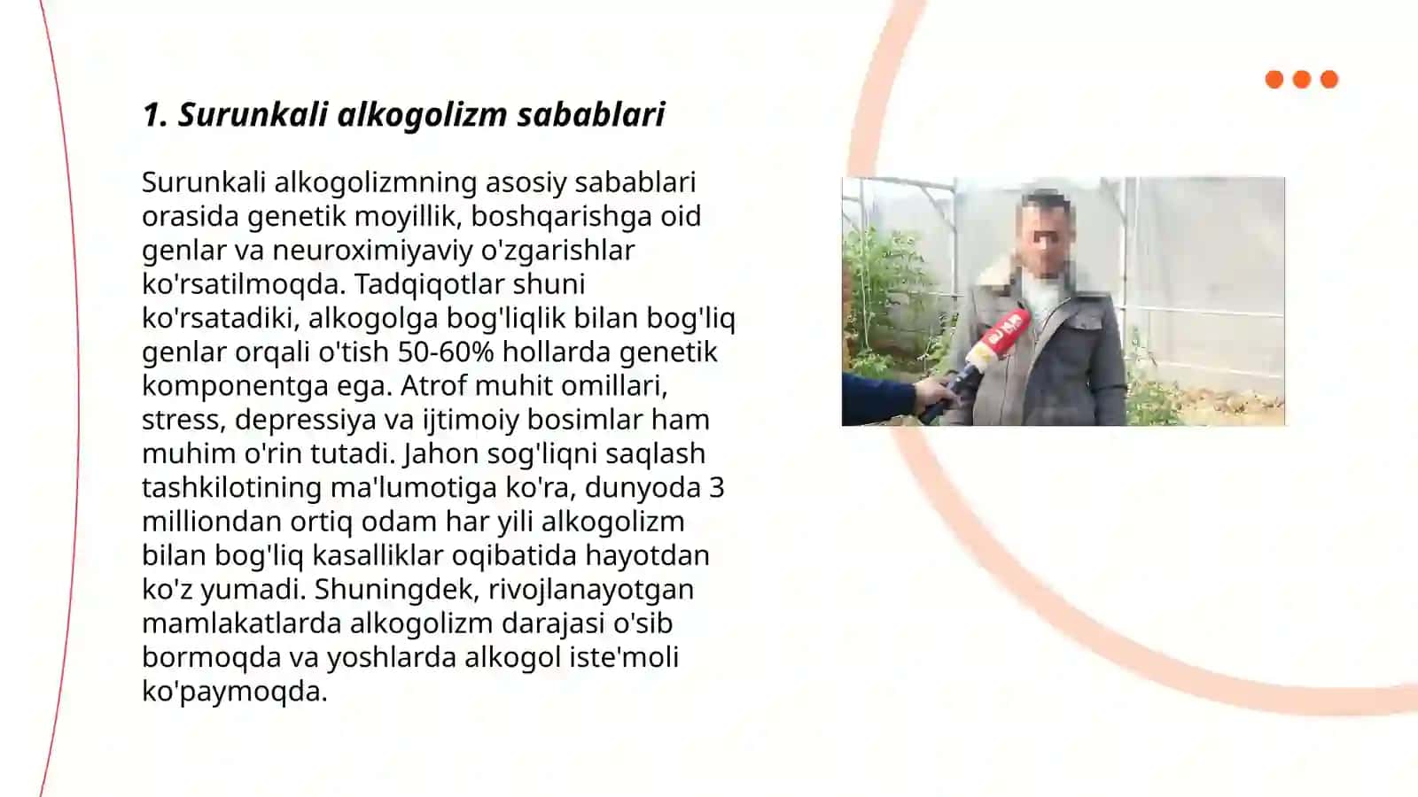 Shaxsni surunkali alkogolizm, giyohvandlik yoki zaharvandlikka mubtalobo‘lgan deb topish masalalari 3