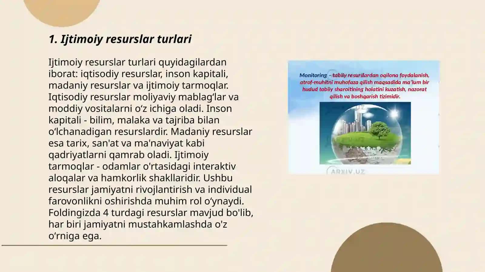 Ijtimoiy resurslar 3