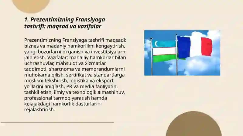 Prezentimizning Fransiyaga tashrifi 3