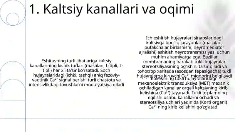 Eshitishning sitologik mexanizmlari 3