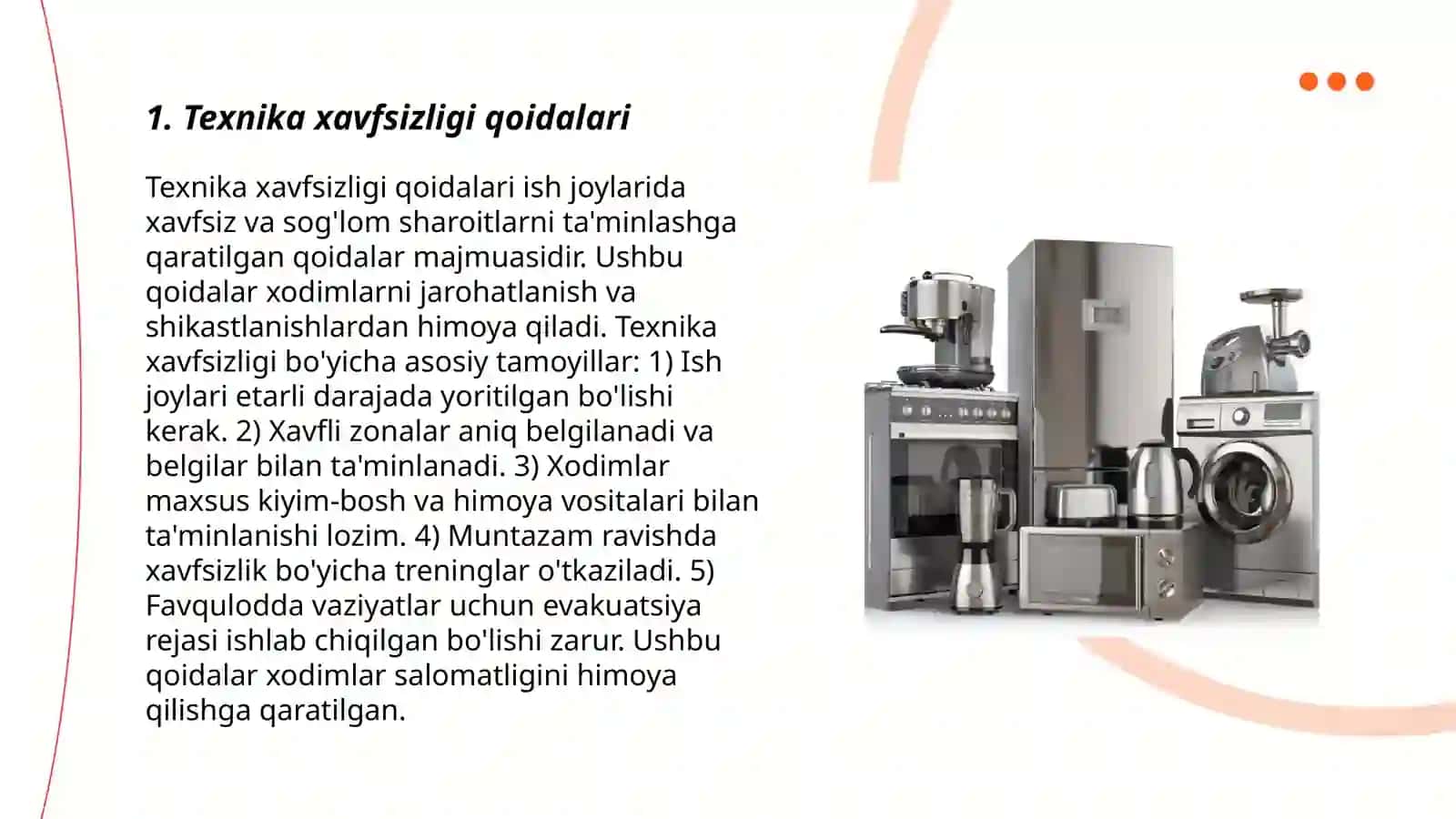 Texnika xavfsizligi qoidalari 3