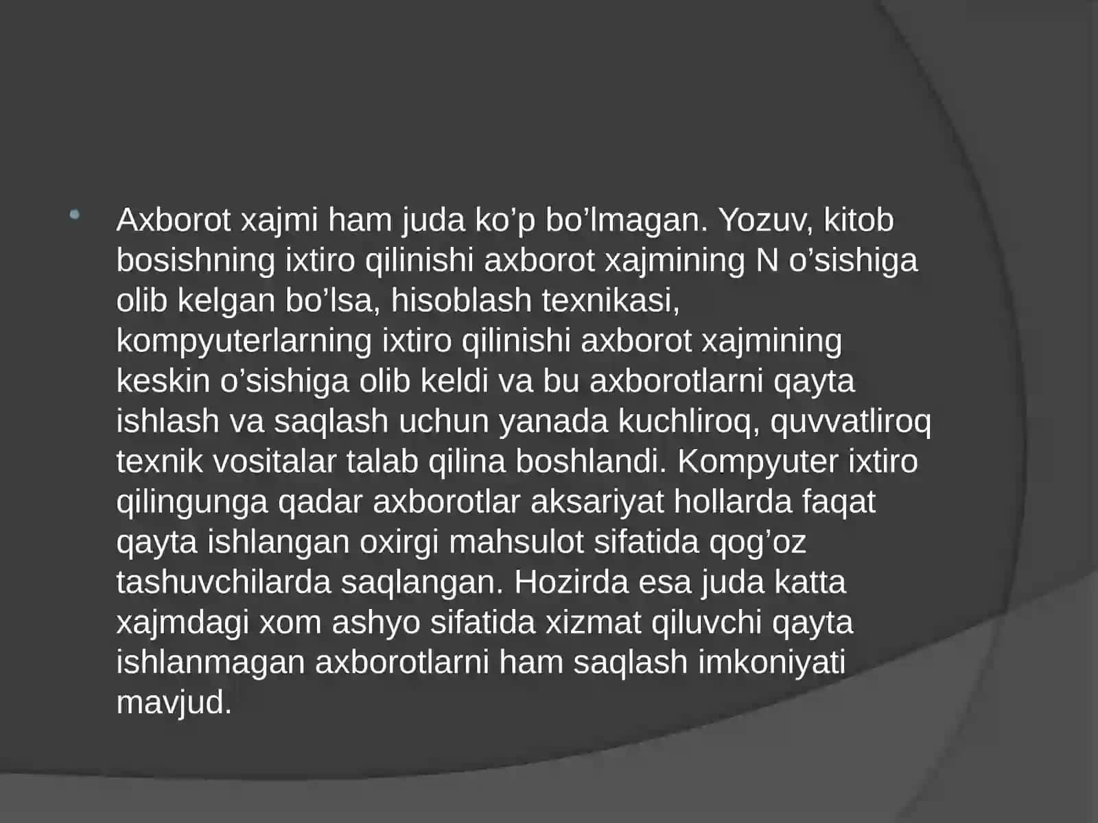 IQTISODIYOTDA AXBOROT KOMMUNIKATSION TEXNALOGIYALARING O’RNI AHAMIYATI VA TURLARI 3