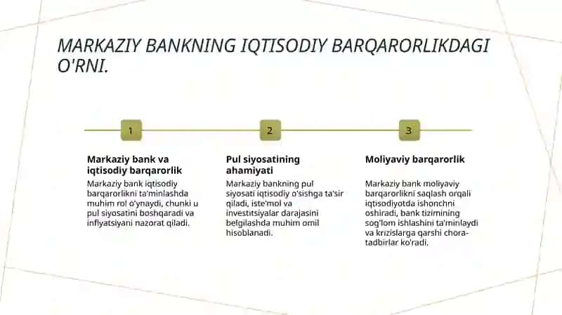 Markaziy bank va iqtisodiy barqarorlik 3