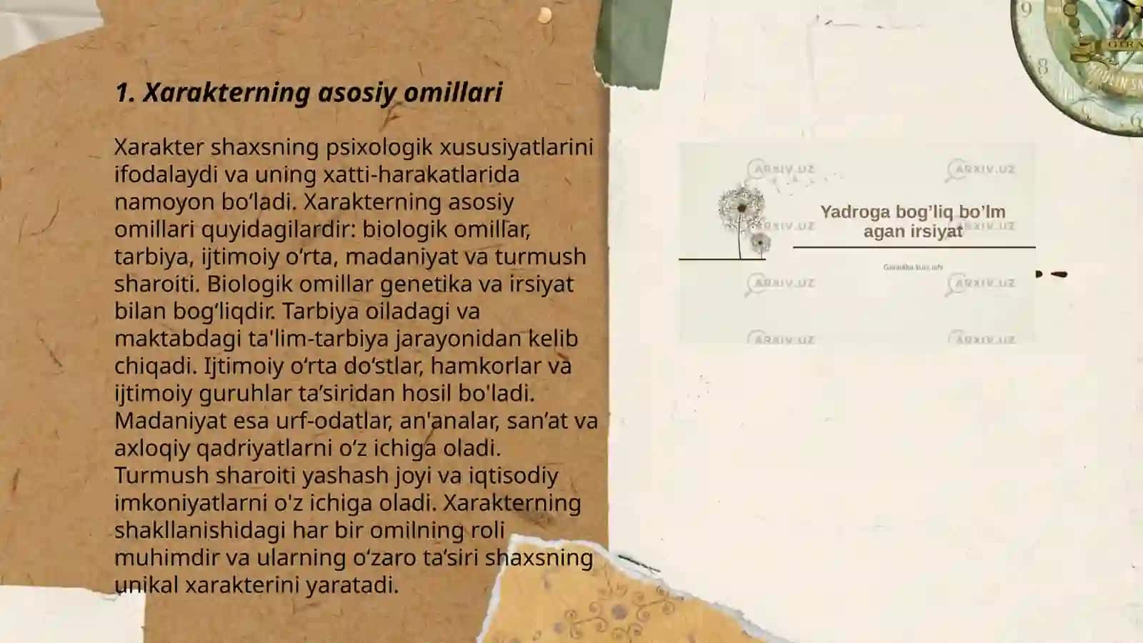 Xarakter va irsiyat 3