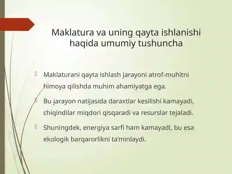 Maklatura asosida olinadigan materiallar 3