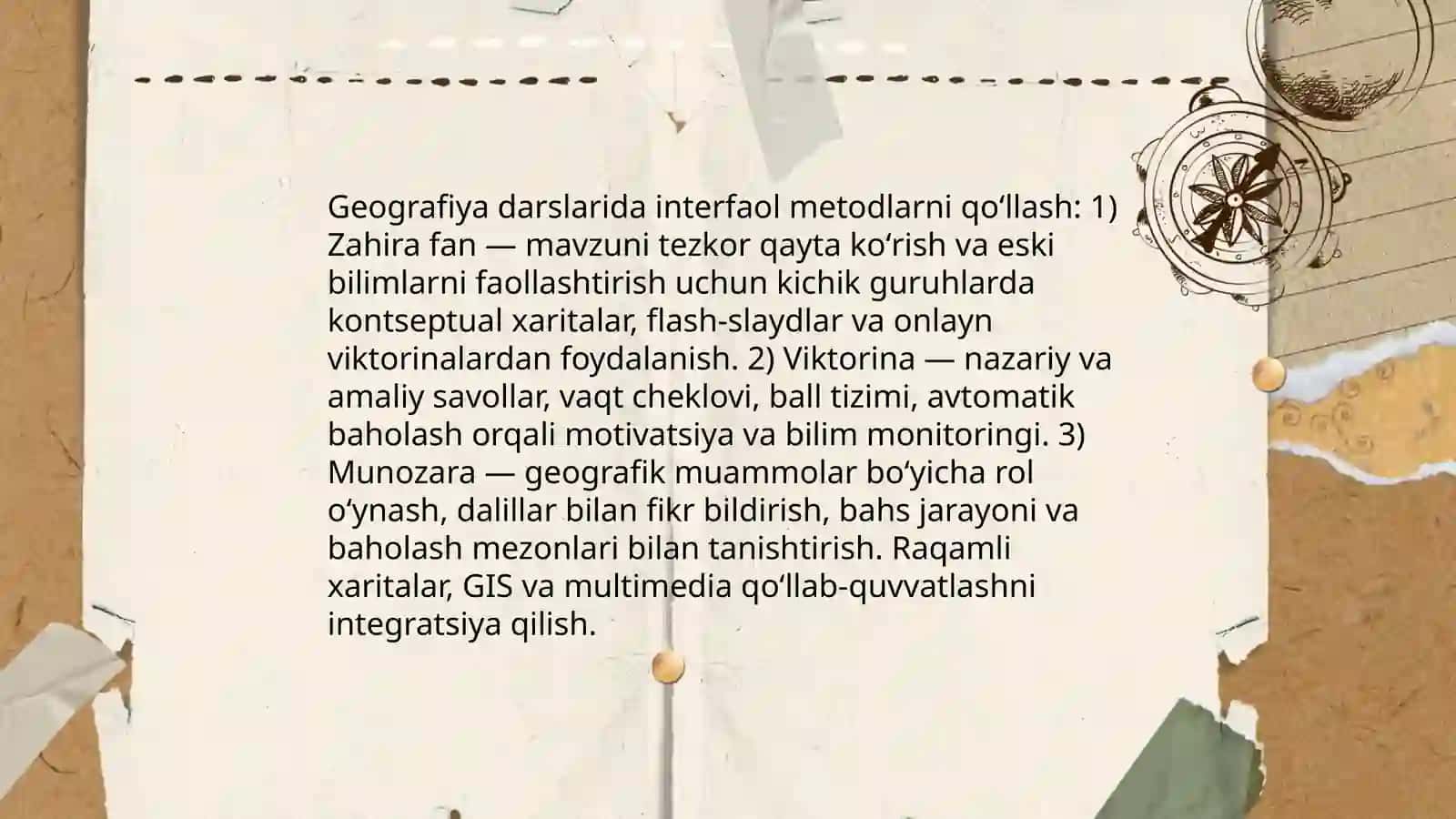 Geografiyani oʻqitishda rivojlantiruvchi taʼlim texnologiyasi 3