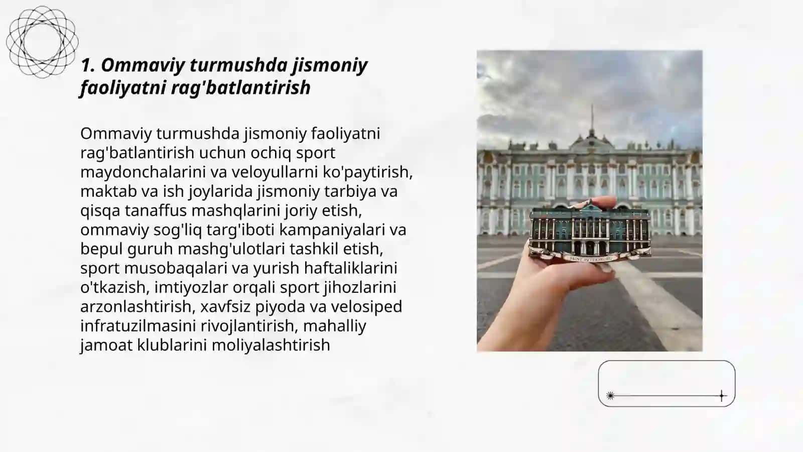 Ommaviy turmushda jismoniy faoliyatni rag'batlantirish 3