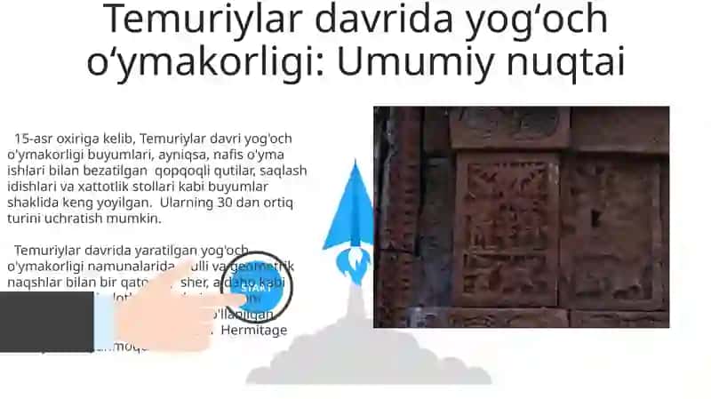 Temuriylar davrida yog'och o'ymakorligi 3
