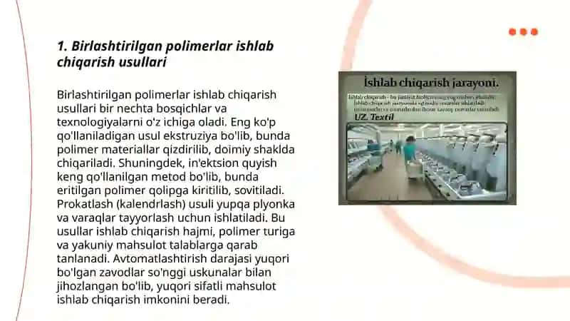 Sintetik tolalarni ishlab chiqarish soxasida yangiliklar 3