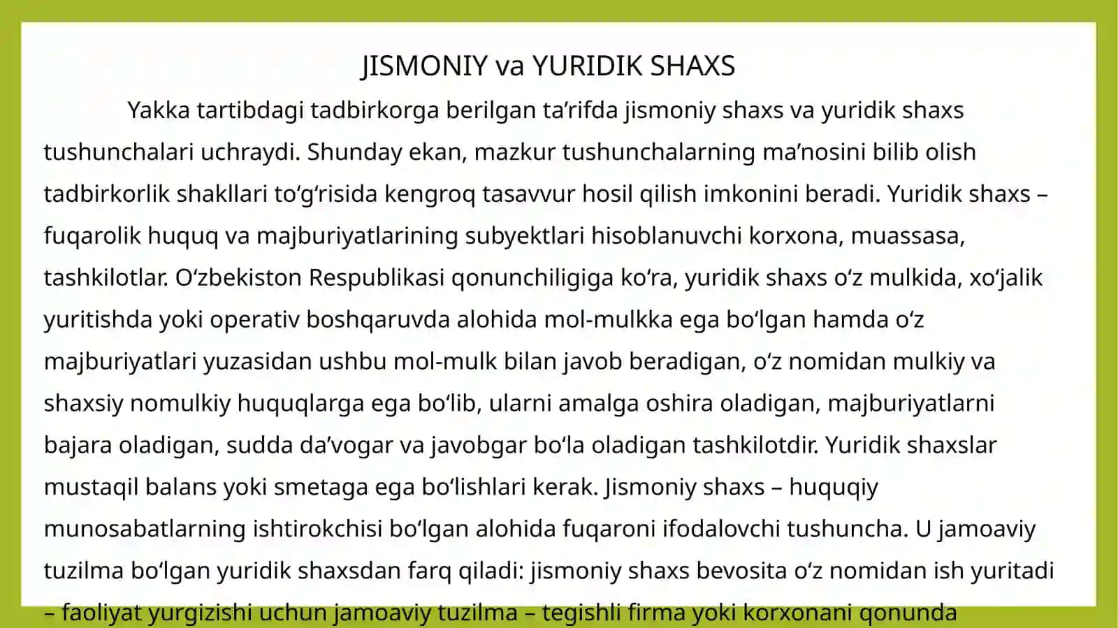 JISMONIYvaYURIDIK SHAXS 3