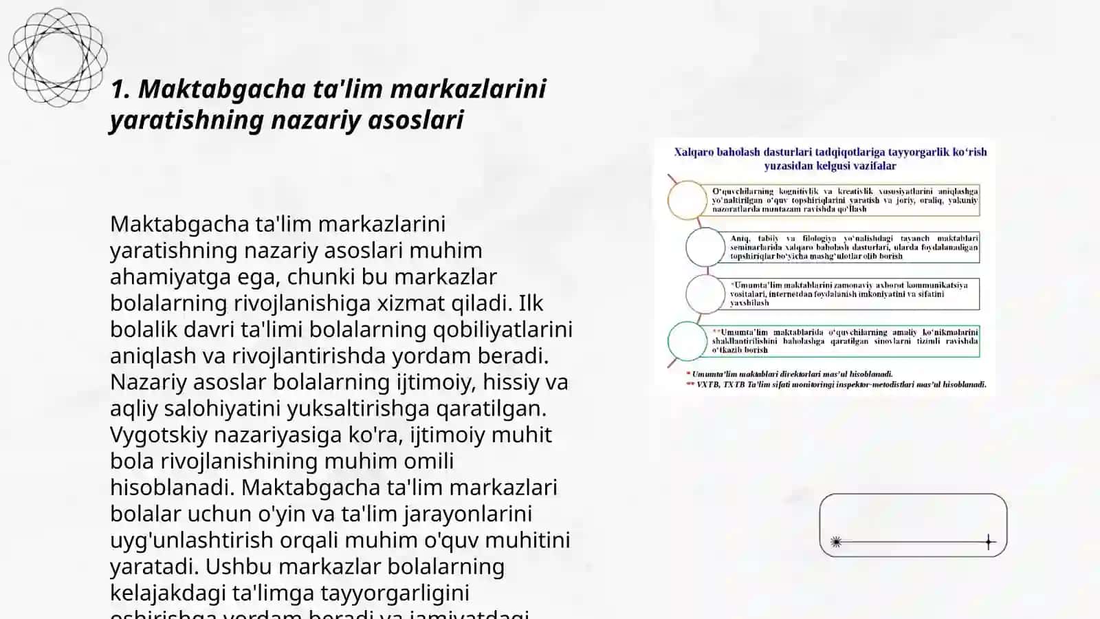 Turli mamlakatlarda maktabgacha ta'limda markazlarni tashkil etish 3