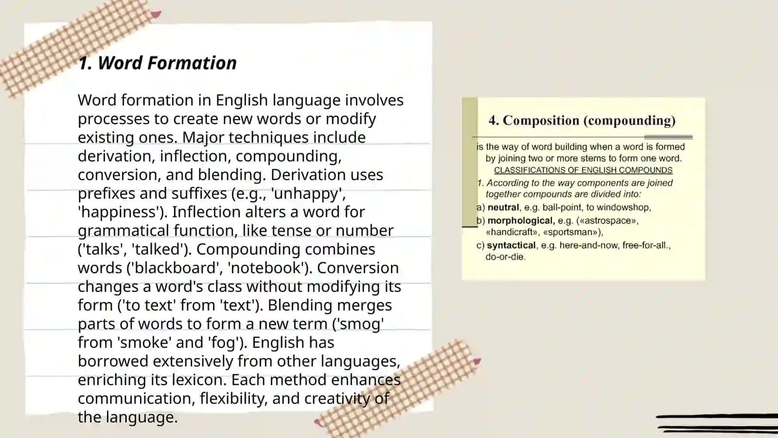 The problems of lexicology 3