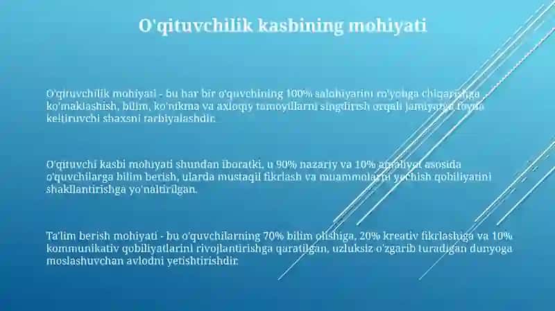 Pedagog kasbining mohiyati 3