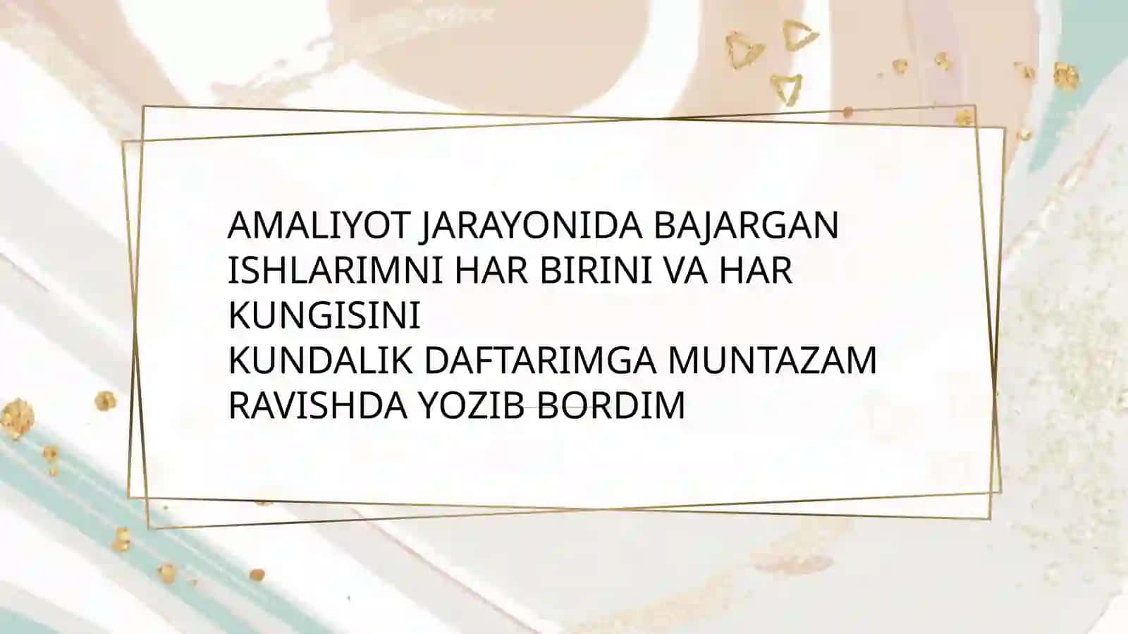 Qurbonova Mahliyoning amaliyot uchun taqdimoti 3