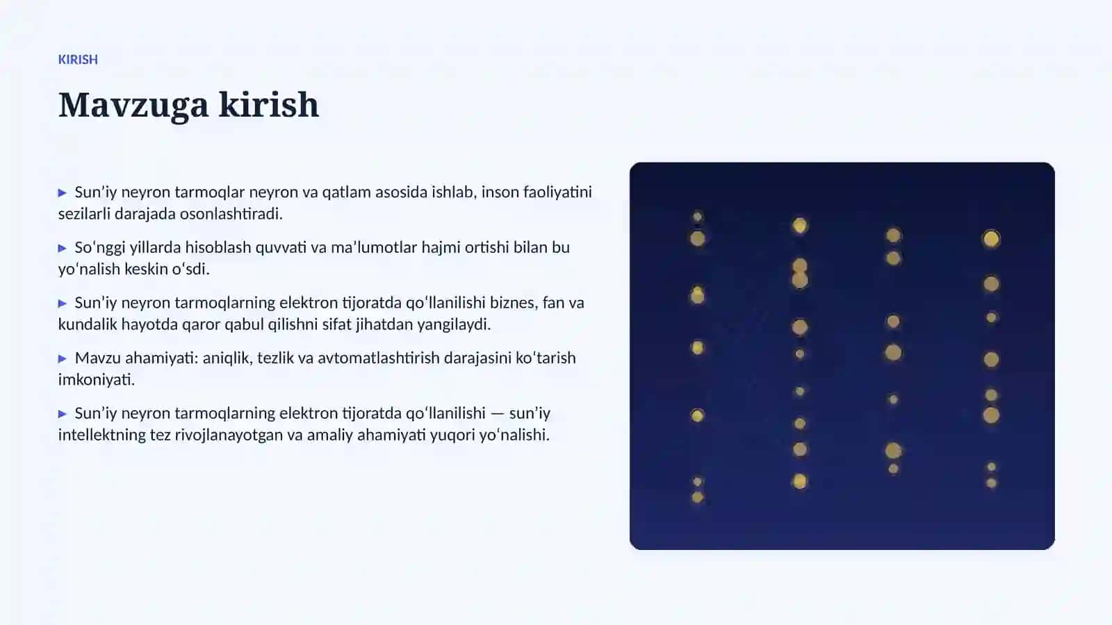 SUNʼIY INTELLEKT • PROFESSIONAL TAQDIMOT 3
