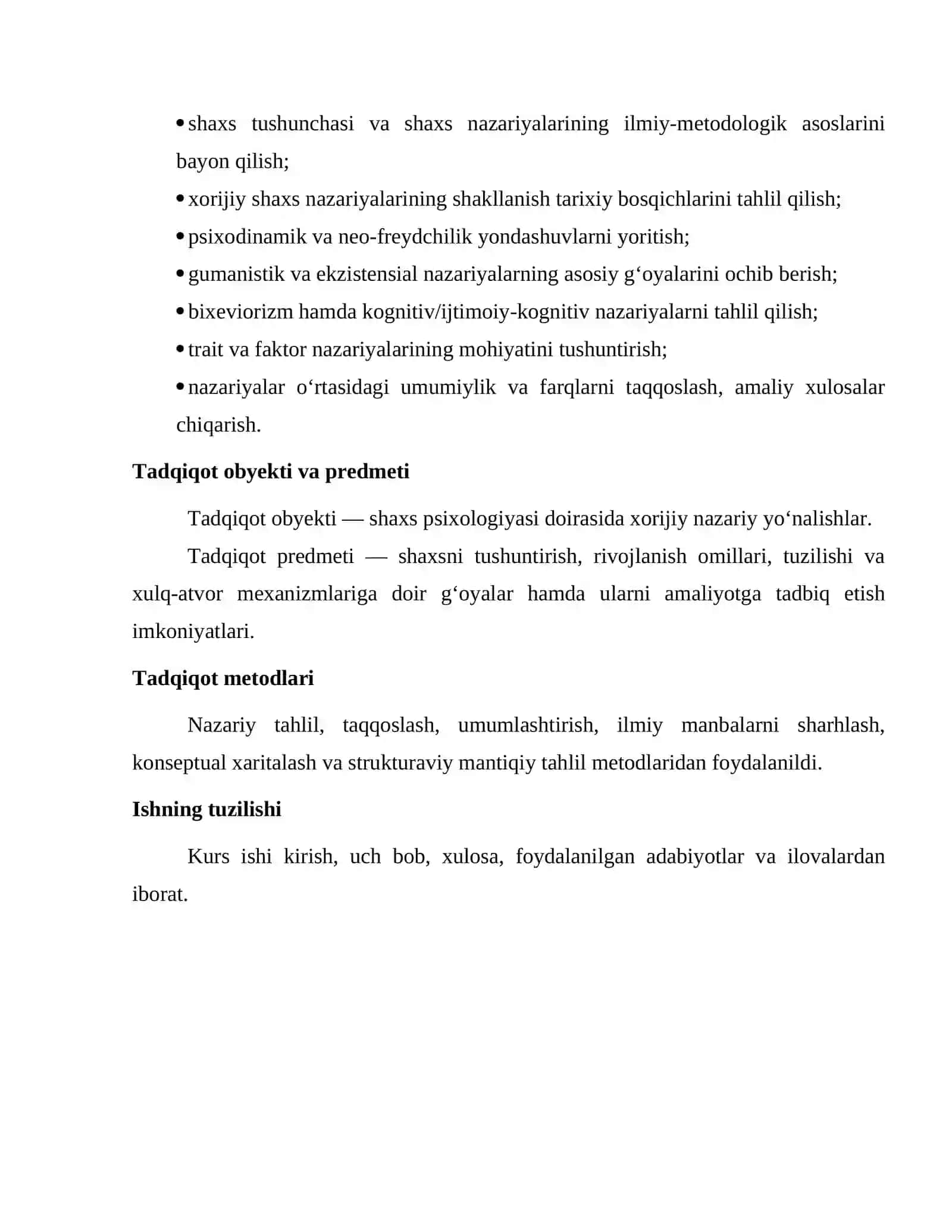 Shaxs Psixologiyasi - I. Umumiy yondashuvlar 3